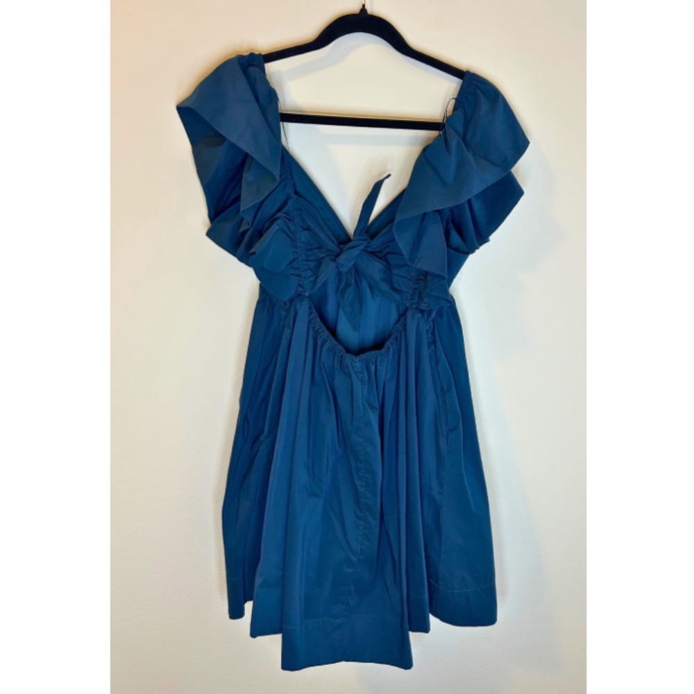 Day + Moon Tie-Back Ruffle Mini Dress - Picture 3 of 7